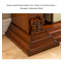 Ornate Arched-Top Traditional Bookcase with Carved Columns