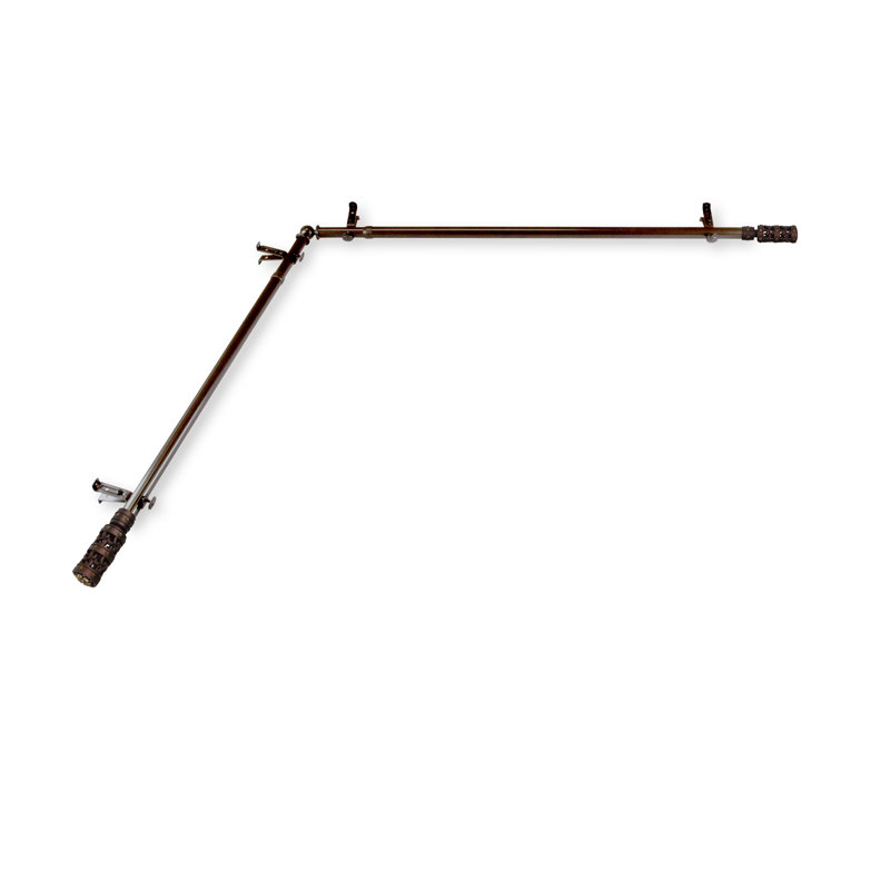 Tringle à rideaux simple Fyffe, 66 po à 120 po, Cacao