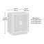 Armoire de rangement, finition grise