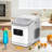 Portable Countertop Ice Maker Machine With Led Screen Control Panel, 28lbs/24hrs Capacity, Self-cleaning Ice Maker With Ice Basket/scoop,countertop Ice Makers For Home & Kitchen-114394584