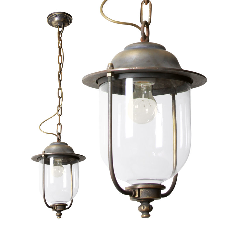 1 - Light Brass Lantern Pendant