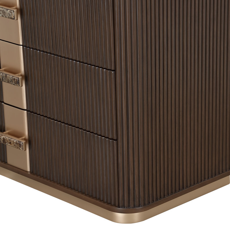 West Kensington Highboy Chest, Brown