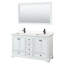 Meuble-lavabo double autoportant Deborah avec plateau en quartz-92725460-98163154-98163155