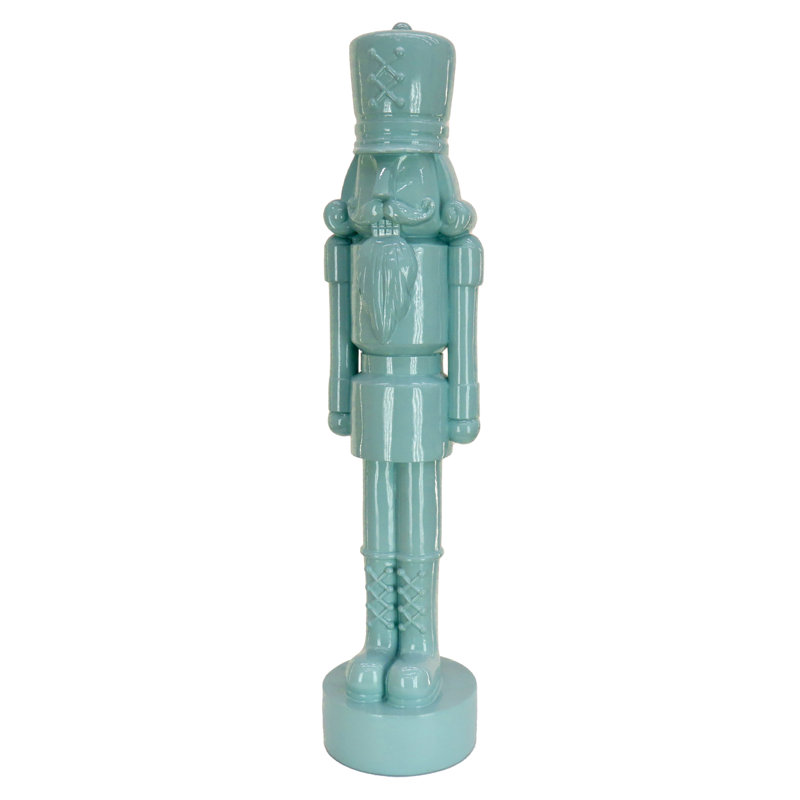 Décoration de Noël casse-noisette, H 18,00 po x l 4,33 po x P 5,12 po, Bleu clair