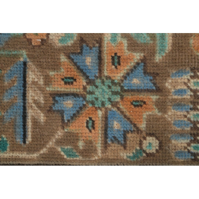 Tapis traditionnel rétro géométrique 6 x 9