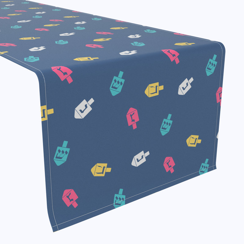 Westbeth Geometric Hanukkah Table Runner, 72" L x 12" W