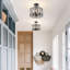 Plafonnier semi-encastré en cristal 4 lumières