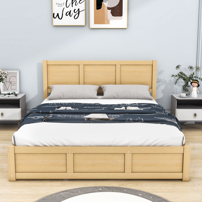 Red Barrel Studio® Bloomie Storage Platform Bed | Wayfair