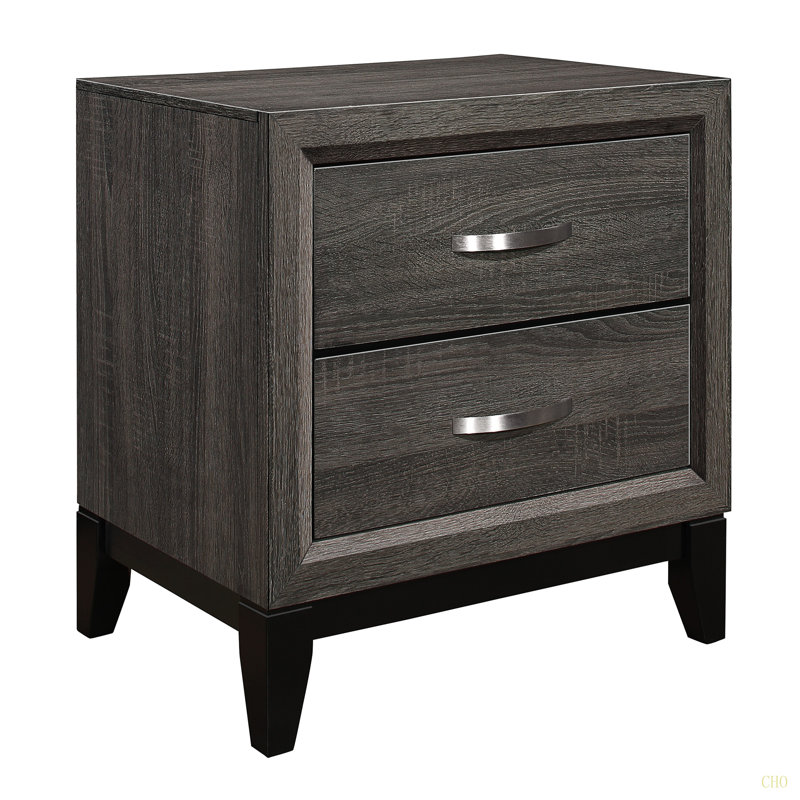Mobilier de chambre à coucher à tiroirs en queue d'aronde de style contemporain 1pc