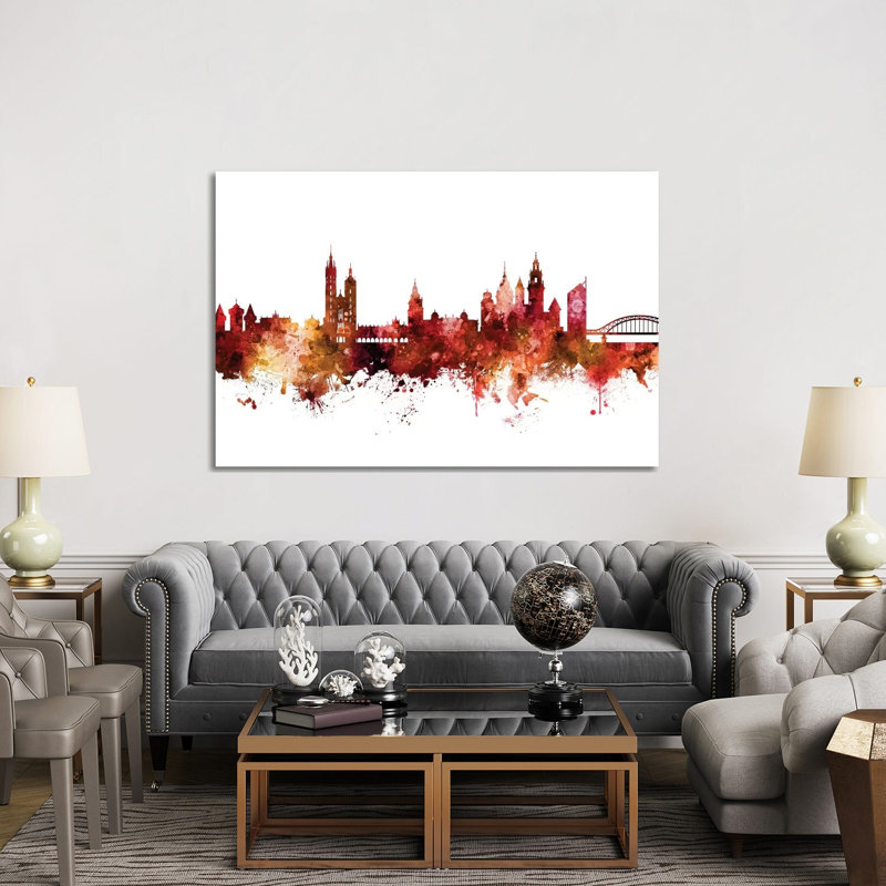 Krakow, Poland Skyline by Michael Tompsett - 1 Piece Wrapped Canvas Wall Art, 152.5 cm H x 101.5 cm W
