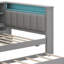 Lit plateforme avec tablettes de rangement, lit gigogne-554105163