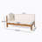 X-BACK LEFT CORNER BENCH, BEIGE