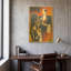 «Band and Waiter» par David Chestnutt, art mural en métal doré, 24 po x 36 po-1067020120