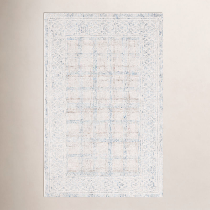 Stratford Geometric Hand-Tufted Wool Area Rug, Rectangle 8' x 10'