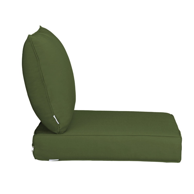 Meridian Seat/Back Cushion, Polyester, Green