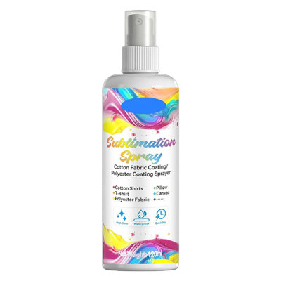 Nursing agent Sublimation Spray For  Tshirts Sublimation Coating Spray For T-Shirts Canvas Polyester Fabric  Dry High Gloss Polyester Spray For Sublimation 120ml