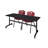 Nicklos Flip-Top Training Nesting Table, 2 M Stack Chairs-32668119-32668128
