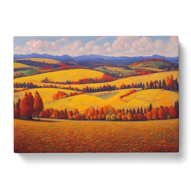 Autumn Meadow Landscape Vol.1 - Wrapped Canvas, 50cm H x 76cm W x 3cm D