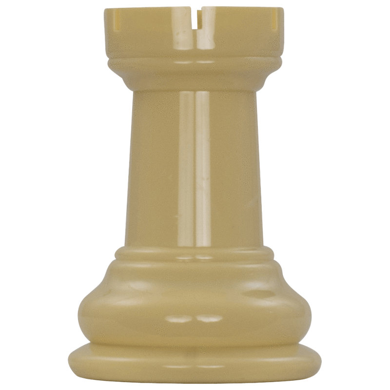8" Tall Oversized Chess Set with Vinyl Roll-up Board