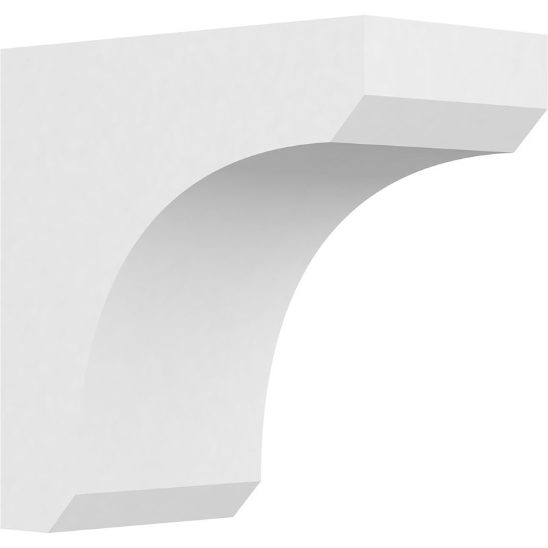 Corbeau standard en PVC de qualité architecturale standard, H 10 po x l 5 po x P 10 po
