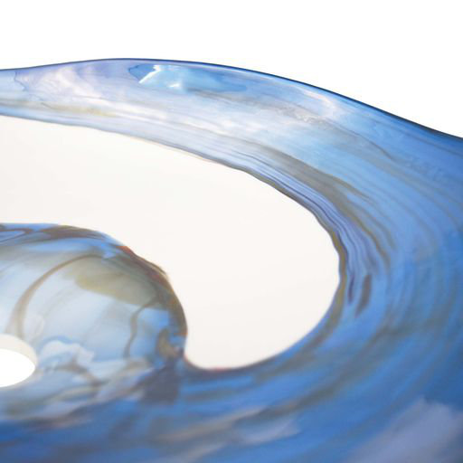 Murano Glass Specialty Vessel Bathroom Sink, Marina