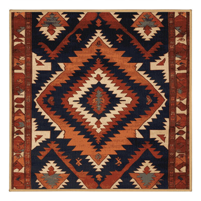 Machine Washable Persian Brown Area Rug