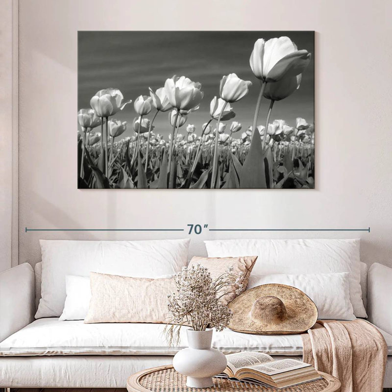 Champ de tulipes Harnek, H 32 po x l 48 po