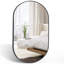 Miroir ovale en métal 20 pouces-1797157936
