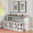 Ensemble de console roulante longue de 3 po et 3 tabourets Rabeeah-1424795858