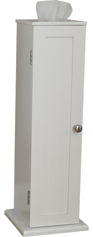 Kelaa Freestanding Linen Cabinet, White