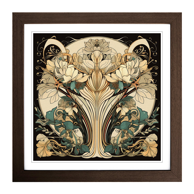 Single Picture Frame Print on Wood, Walnut