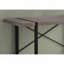 Bureau d'ordinateur, bureau personnel, ordinateur portable, L 48 po, travail, stratifié brun, métal noir, contemporain-1460830054