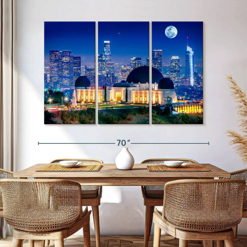 Sebbie Griffith Park Observatory, 42" H x 65" W