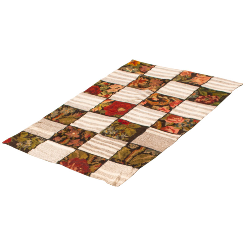 Evajane Wool Patchwork Indoor Rug