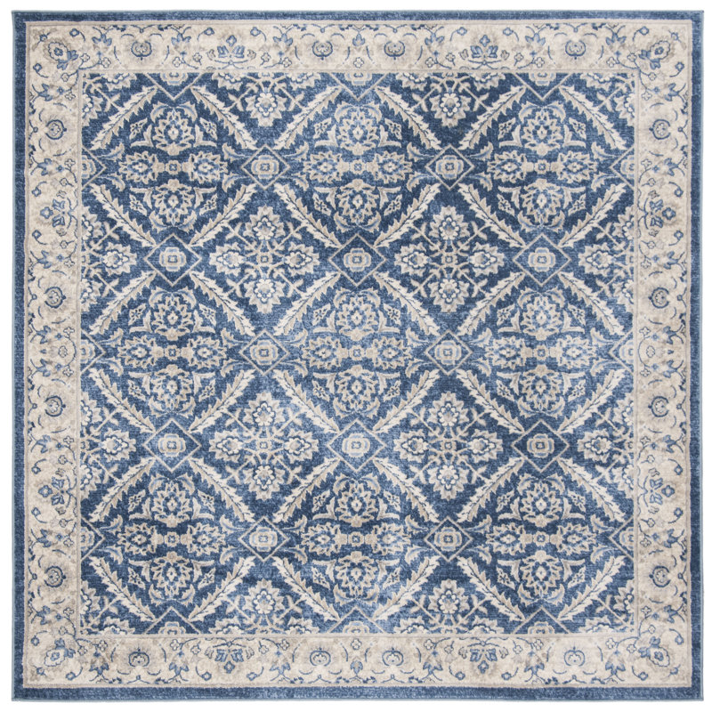 Llana Performance Geometric Rug, Square 3'