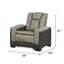 Fauteuil inclinable Bruno gris-122763986