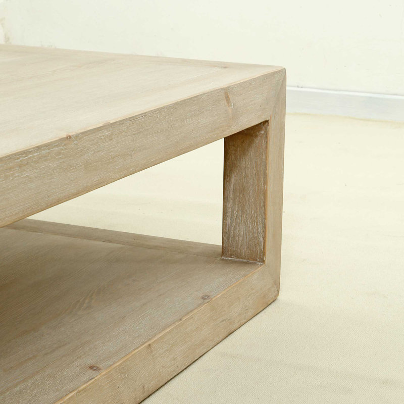 Natsumi Solid Wood Coffee Table, White