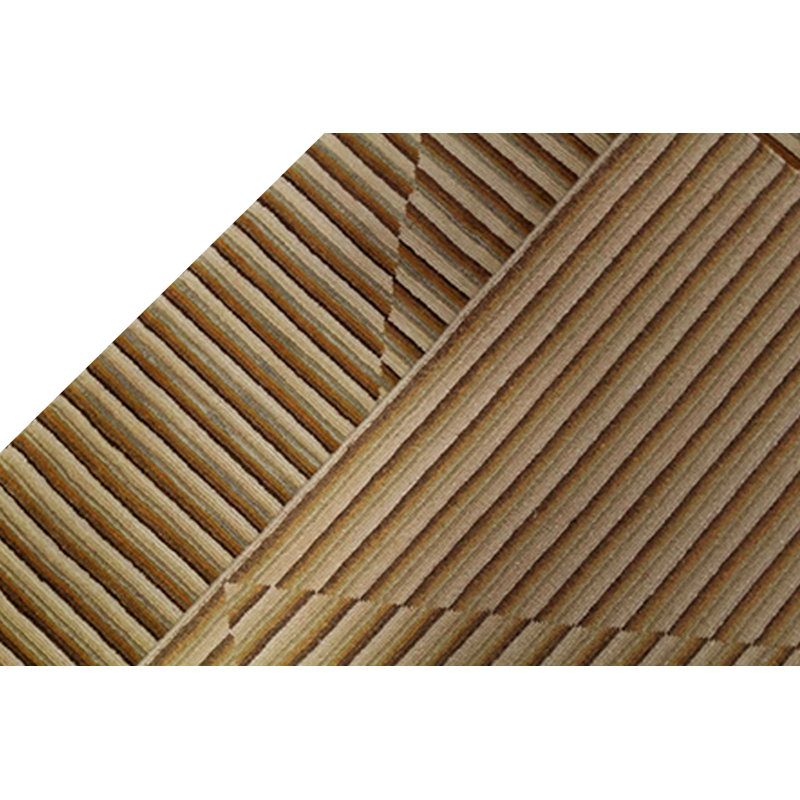 Hand-Knotted High-Quality Brown and Beige Area Rug
