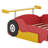 Race Car-Shaped Platform Bed With Wheels-434214987