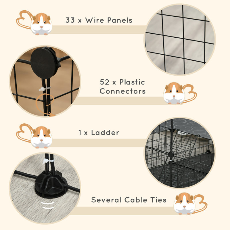 47 Panels Pet Playpen