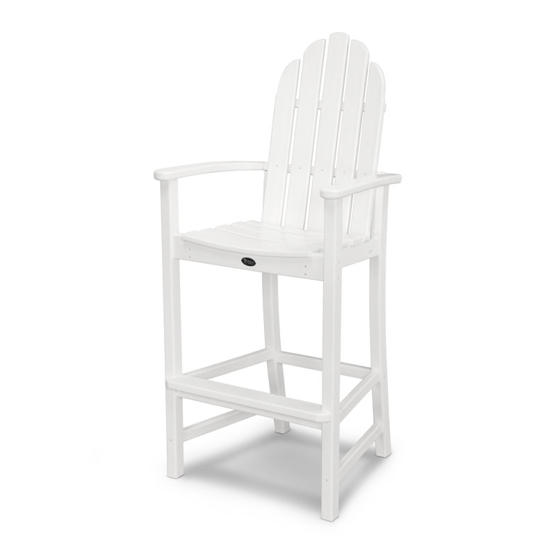 Chaise de bar Cape Cod Adirondack, Blanc classique