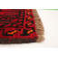 Tapis décoratif en laine rouge à noué à la main New Age 3 pi 5 po x 5 pi 1 po de conception unique
