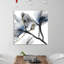 « Indigo Luster Cyclamen 2 » - Impression sur toile tendue-23605648