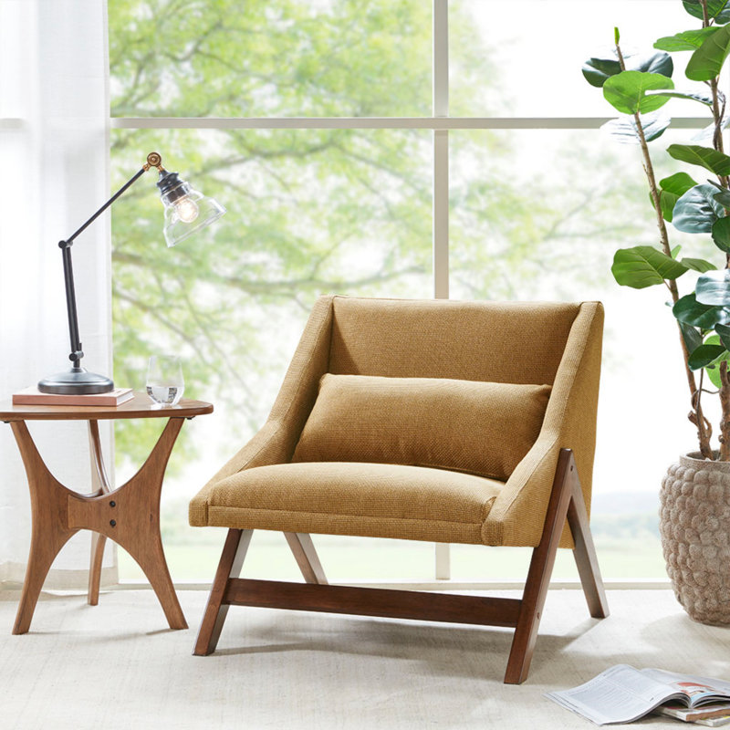 Fauteuil d'appoint (fauteuil d'appoint), Jaune, Pacanier