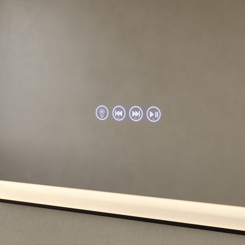 Miroir rectangulaire intelligent anti-buée Carre 24 "x 36" Carre