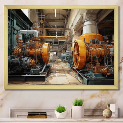 «Yellow Power Plants Powerful Energies» sur impression sur toile