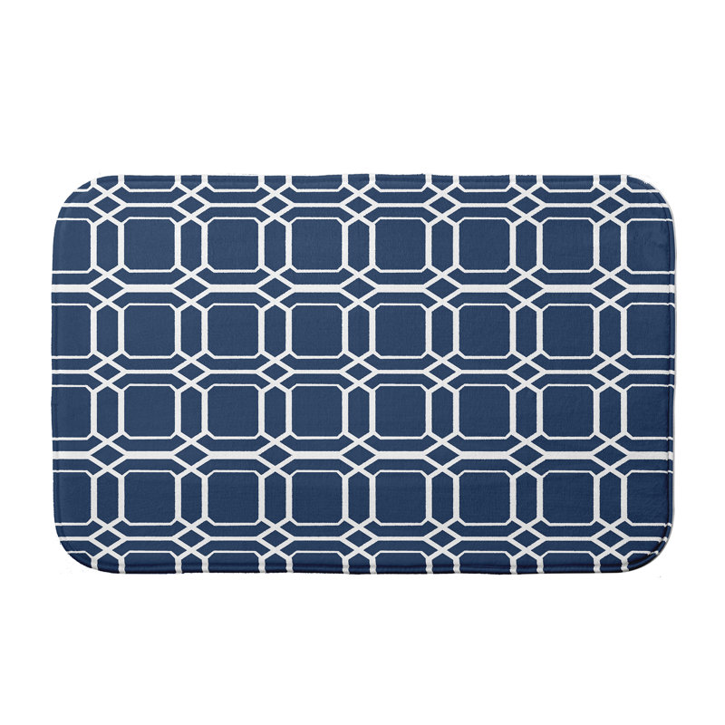 Tapis de bain Eliza, Bleu, l 34 po x L 21 po