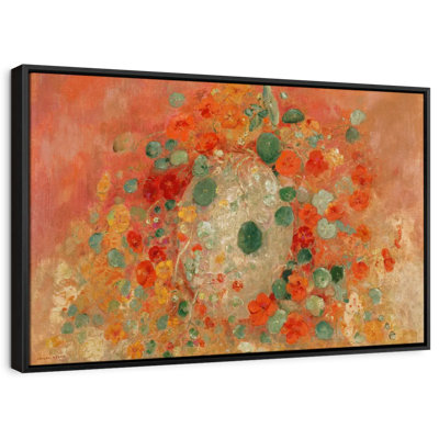 " Nasturtiums 1905 Canvas Print "