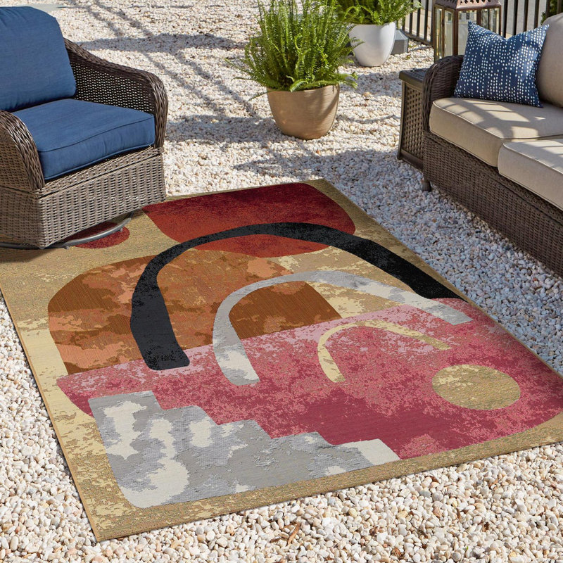 Keazia Indoor/Outdoor Area Rug, Rectangle 4'1" x 6'1"