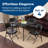 Red Barrel Studio® Sudden Comfort All Steel Folding Chair Set, Chicory Frame (Set of 4)-2082232240